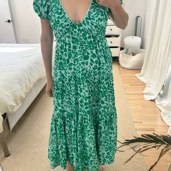 La Ligne Maxi - light blue and green print dress - Picture 5 of 5